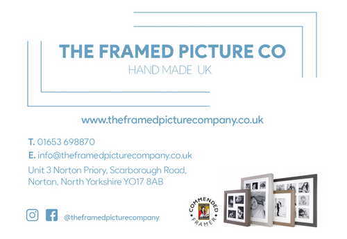 Company logo showing Framed Picture Company logo and contact details