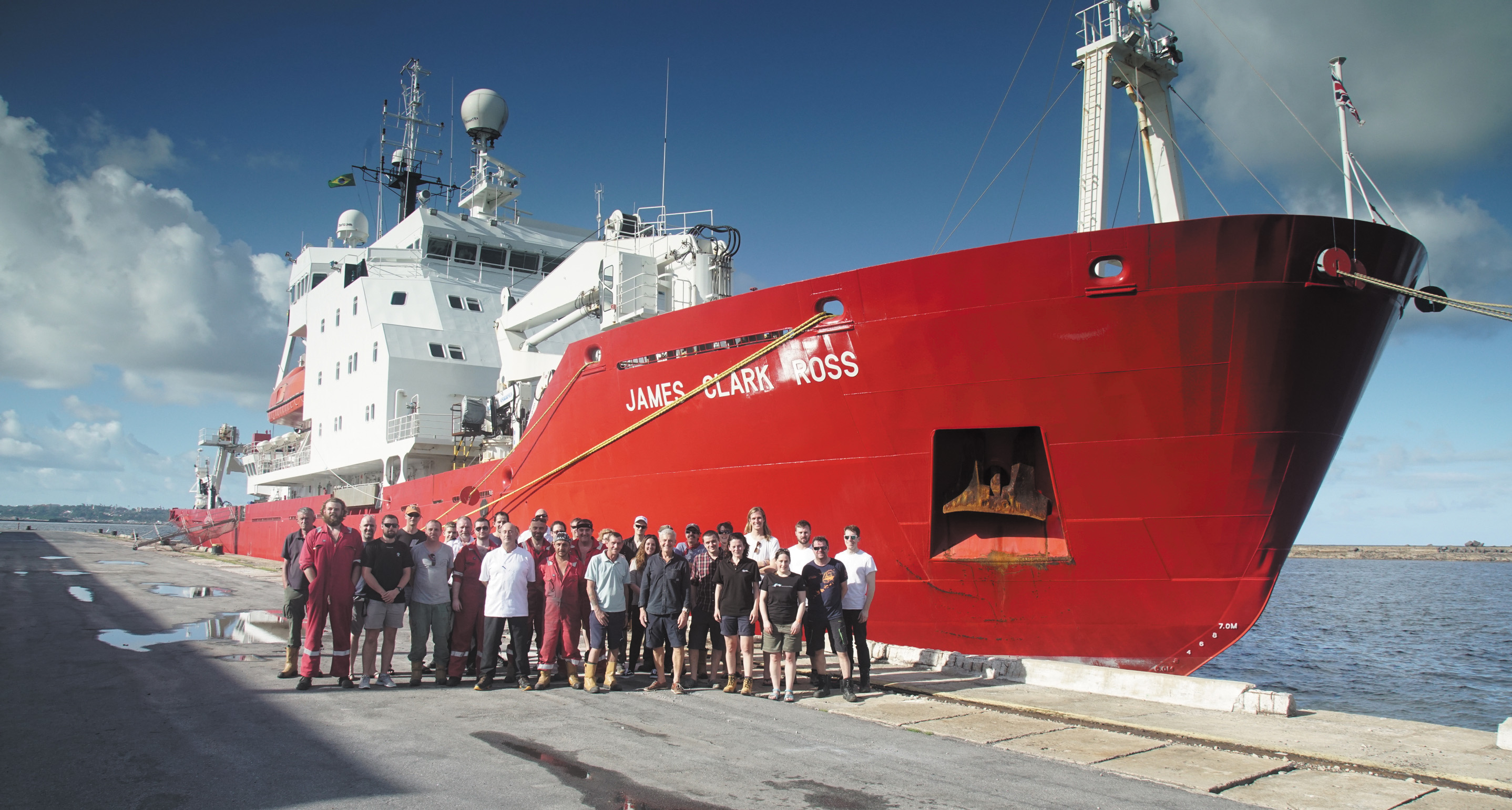 British Antarctic Survey ship the RRS James Clark Ross. Image © Paul Rose 