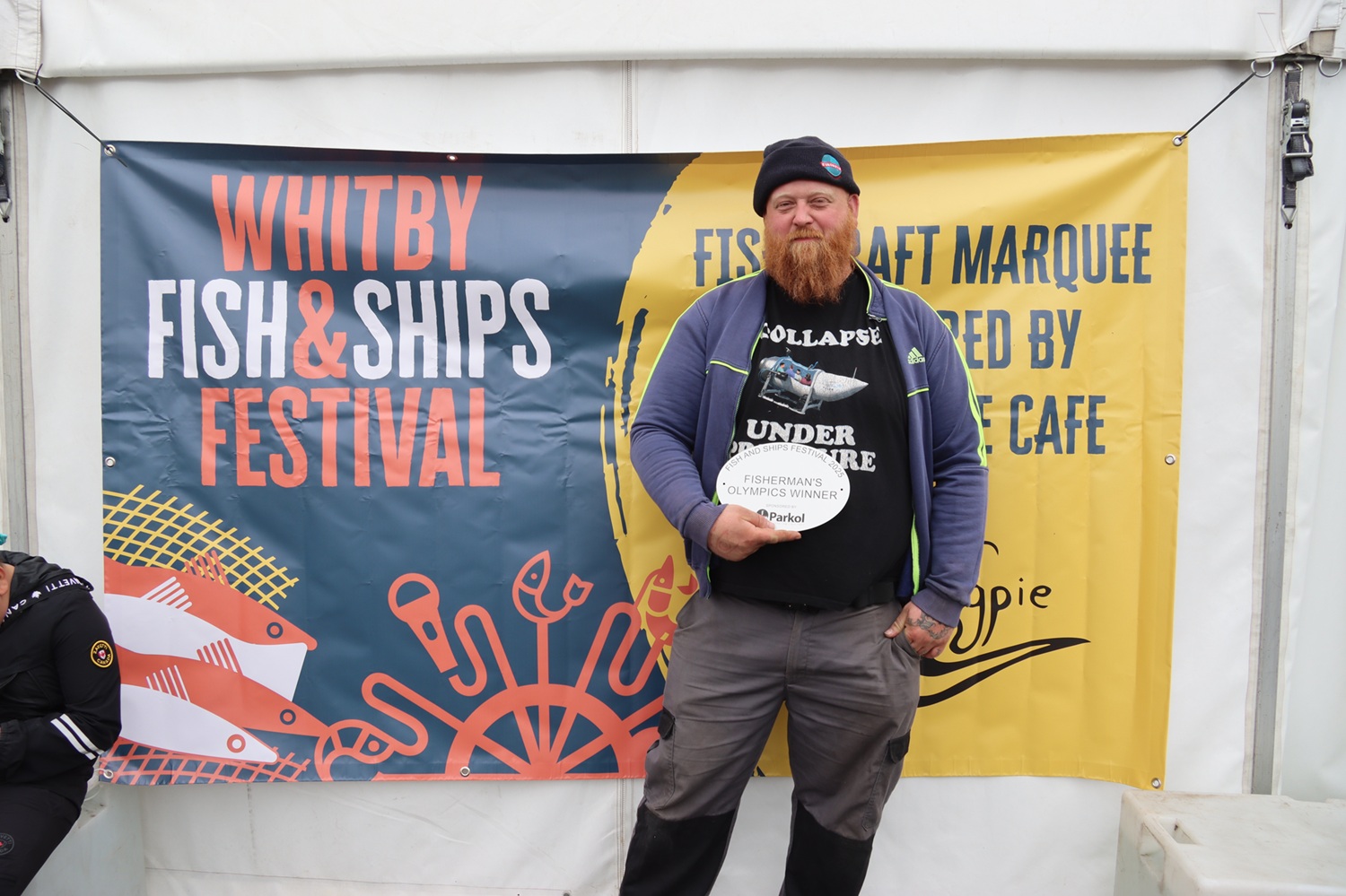 Fisherman with trophy